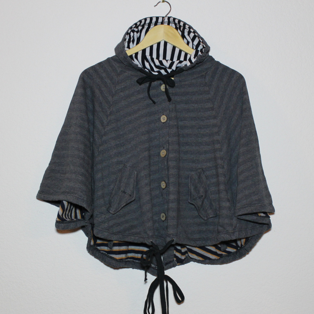 Pas De Deux Cape with Hood and Buttons